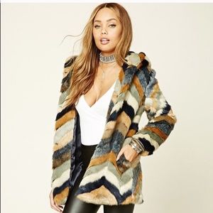 ISO forever21 chevron coat